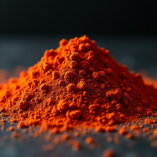 A rich, red pile of the Clifton Suspension Smoke Blend spice mix.